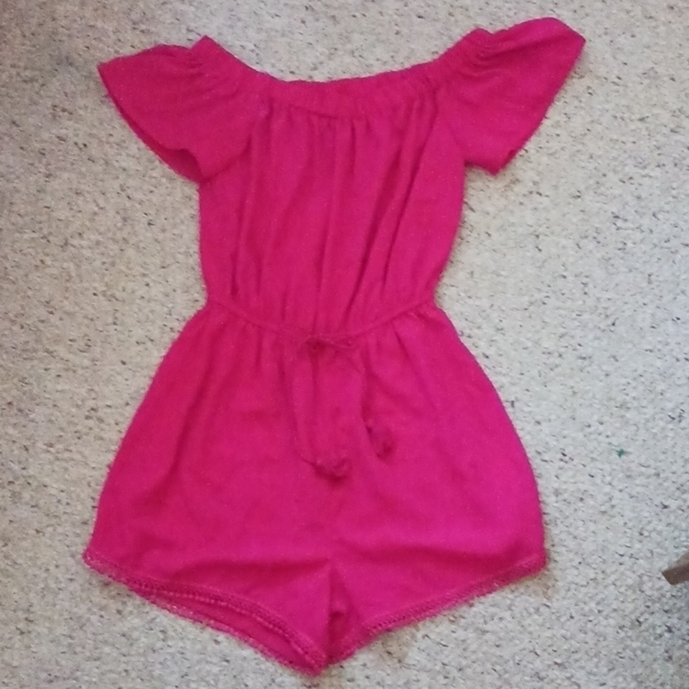 BEBOP FUSCHIA 1 PIECE SHORT ROMPER